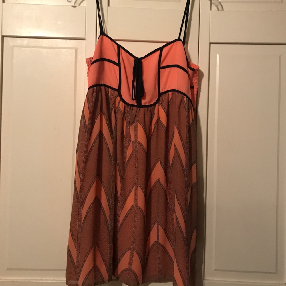 Forever 21 coral bubble dress